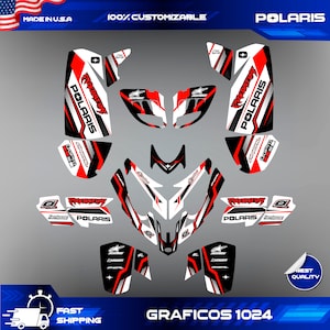 Polaris Predator 500 graphics full decals stickers kit atv