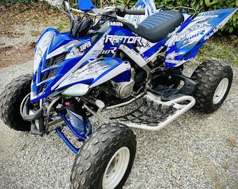 Kit Autocollants Personnalisables Yamaha Raptor 700R 2006-2011 - Vinyle Brillant/mat - Garantie 1 Mois