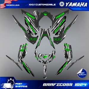Yamaha Raptor 700 700R graphics kit 2013 2014 2017 to 2023 decals stickers atv | Motocross Vinyl Decals | Dirt Bike Graphics | Motocross