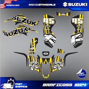 LTZ 400 Suzuki Wrap Graphics Stickers Kit Decals atv quad 2003 2004 2005 2006 2007 2008 KFX 400