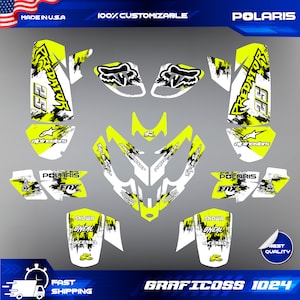 ポラリス プレデター 500 グラフィックス フル デカール ステッカー キット ATV