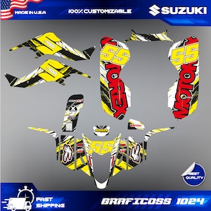 LTZ 400 Suzuki Wrap Graphics Stickers Kit Decals atv quad 2003 2004 2005 2006 2007 2008 KFX 400