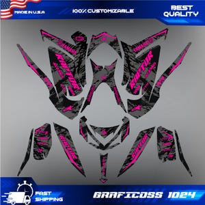 Yamaha Raptor 700R Grafikkit 2013–2026 ATV Aufkleber Custom MX – Individuell gestalten – Aufkleber – Motorrad – Yamaha – Grafik