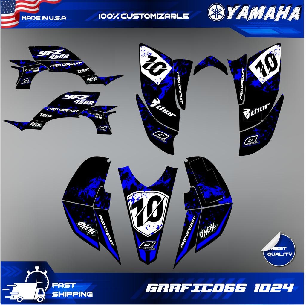 Custom made Yamaha DT175 super trail Decal Sticker full set