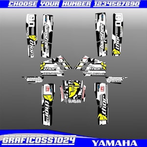 Yamaha Banshee 350ATV Full Graphics kit | Yamaha Vinyl Decals Graphics | Yamaha Banshee 350 Vinyl Stickers | Motocross Stickers Decals Gifts