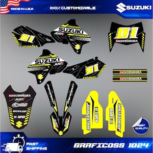 SUZUKI DRZ 400 E SM Graphics Kit Decal Design Stickers Motocross MX Enduro  99-17