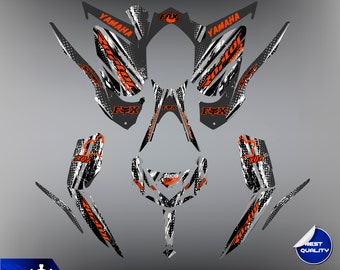 yamaha Raptor 700 700R graphics kit 2013 2018 2020 to 2026 decals stickers atv - Customize - Motorcycle - Graphic