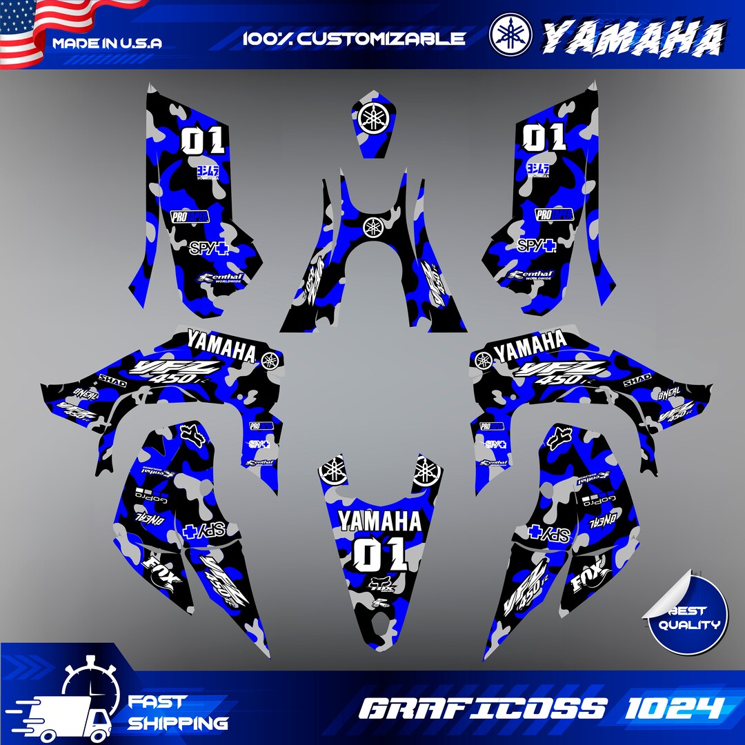 Yamaha YFZ450R ATV Decals Stickers Yamaha YFZ450R Full Graphics Kit Il 1080xN.5818650825 4ca0