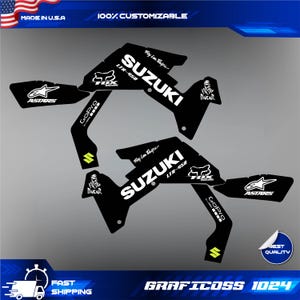 Kit Autocollants/Stickers Complet Pour Suzuki LTR 450 - Modèles 2006 à 2014, Neuf