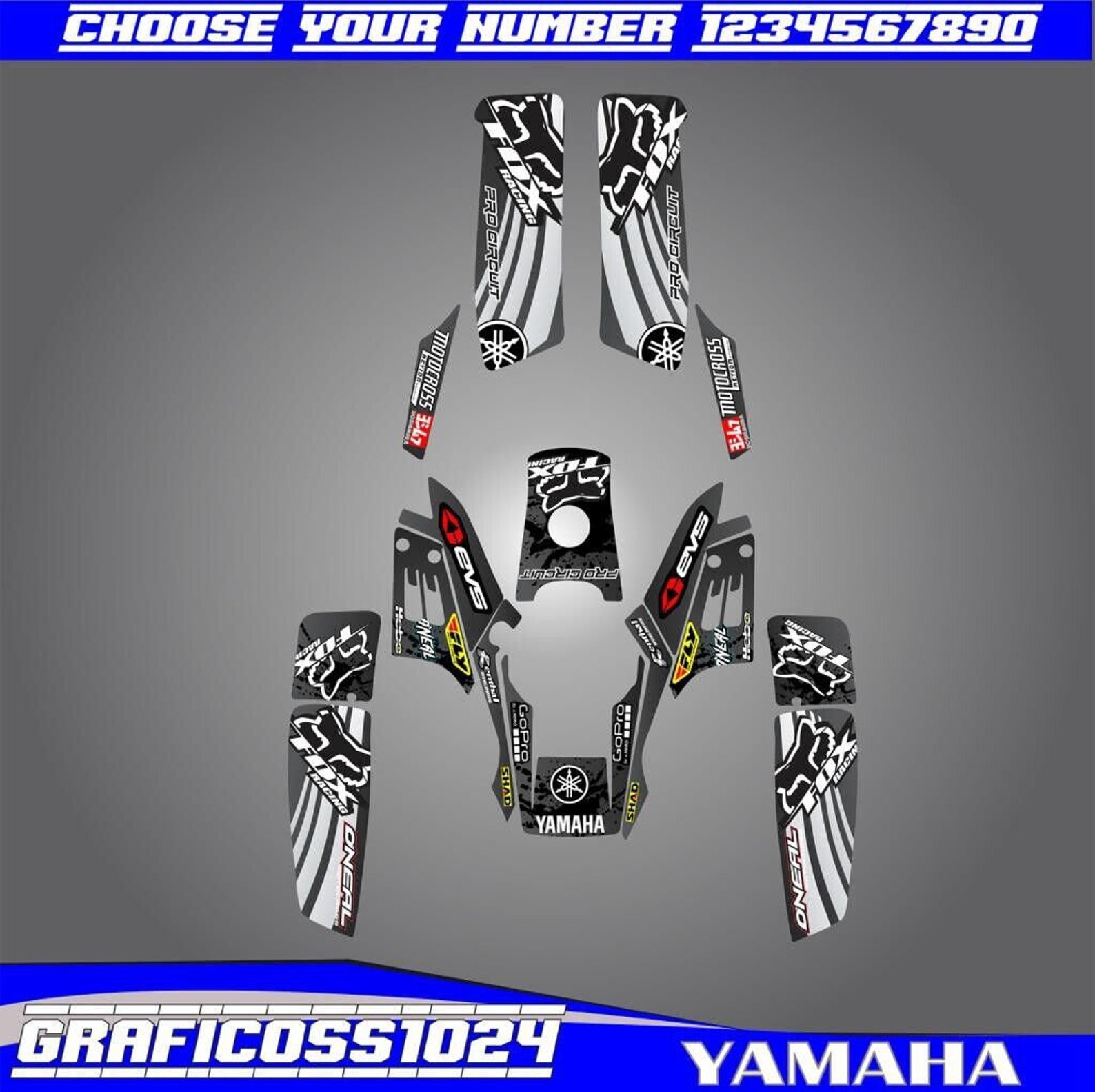 Formula 350 Graphics Yamaha Warrior 350 Full Graphics Kit | Yamaha Warrior 350 Decals ...