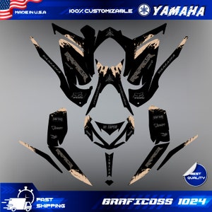 Yamaha Raptor 700 700R graphics kit 2013 2014 2017 to 2023 decals stickers atv | Motocross Vinyl Decals | Dirt Bike Graphics | Motocross