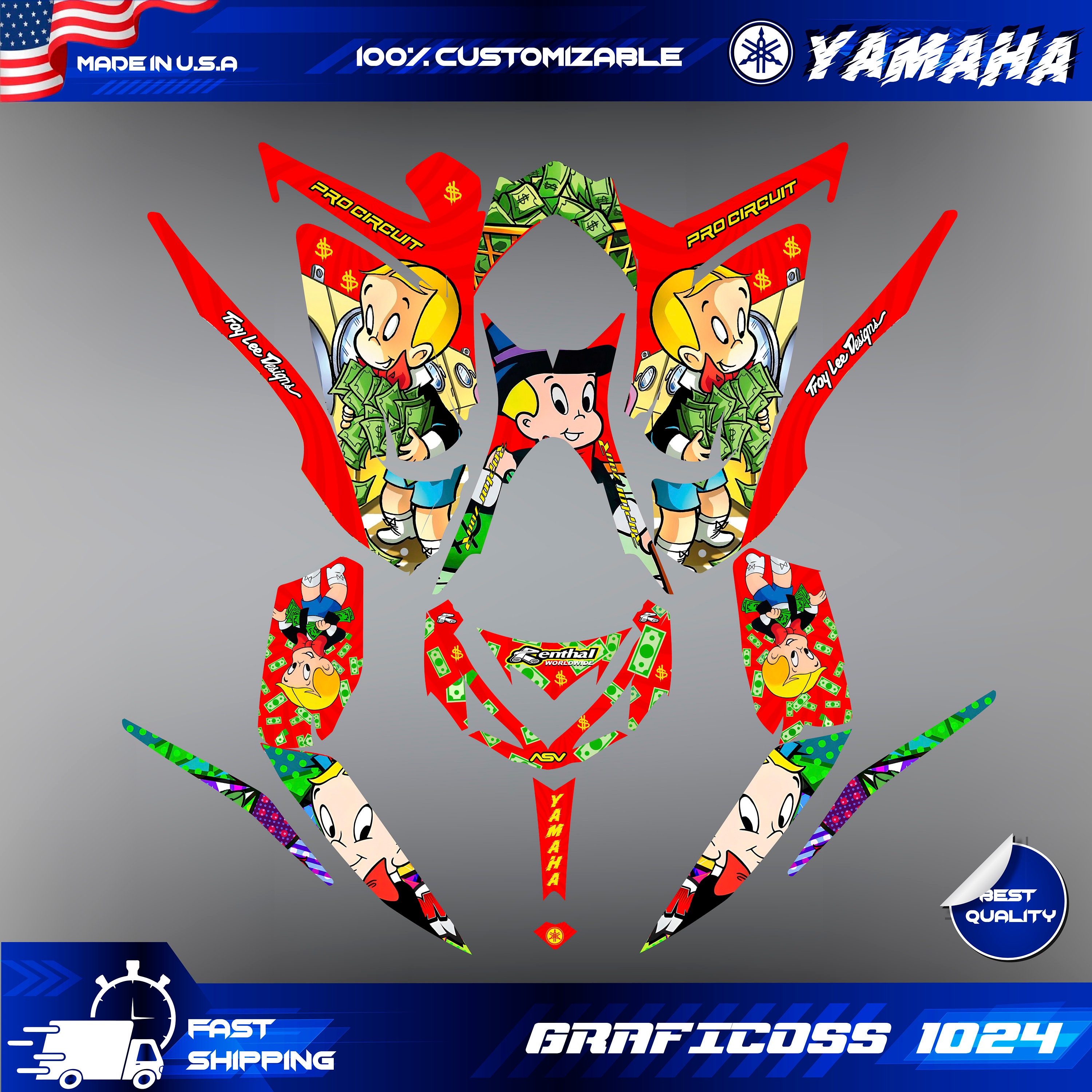 Kit grafico Yamaha YFM 700 Raptor - Origen