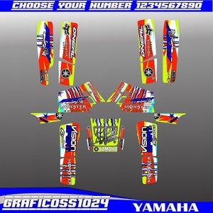 Yamaha Banshee 350ATV Full Graphics kit | Yamaha Vinyl Decals Graphics | Yamaha Banshee 350 Vinyl Stickers | Motocross Stickers Decals Gifts