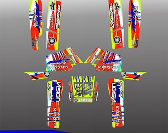 Yamaha Banshee 350ATV Full Graphics kit | Yamaha Vinyl Decals Graphics | Yamaha Banshee 350 Vinyl Stickers | Motocross Stickers Decals Gifts