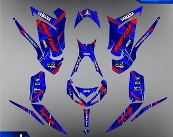 yamaha Raptor 700 700R graphics kit 2013 2018 2020 to 2026 decals stickers atv - Customize - Motorcycle - Graphic