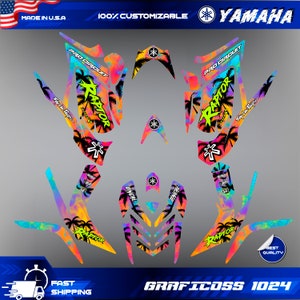 Fits Yamaha Raptor 700R Graphics Kit 2006 2007 2008 2009 2010 2011 2012 decals