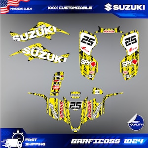 LTZ 400 Suzuki Wrap Graphics Stickers Kit Decals atv quad 2003 2004 2005 2006 2007 2008 KFX 400