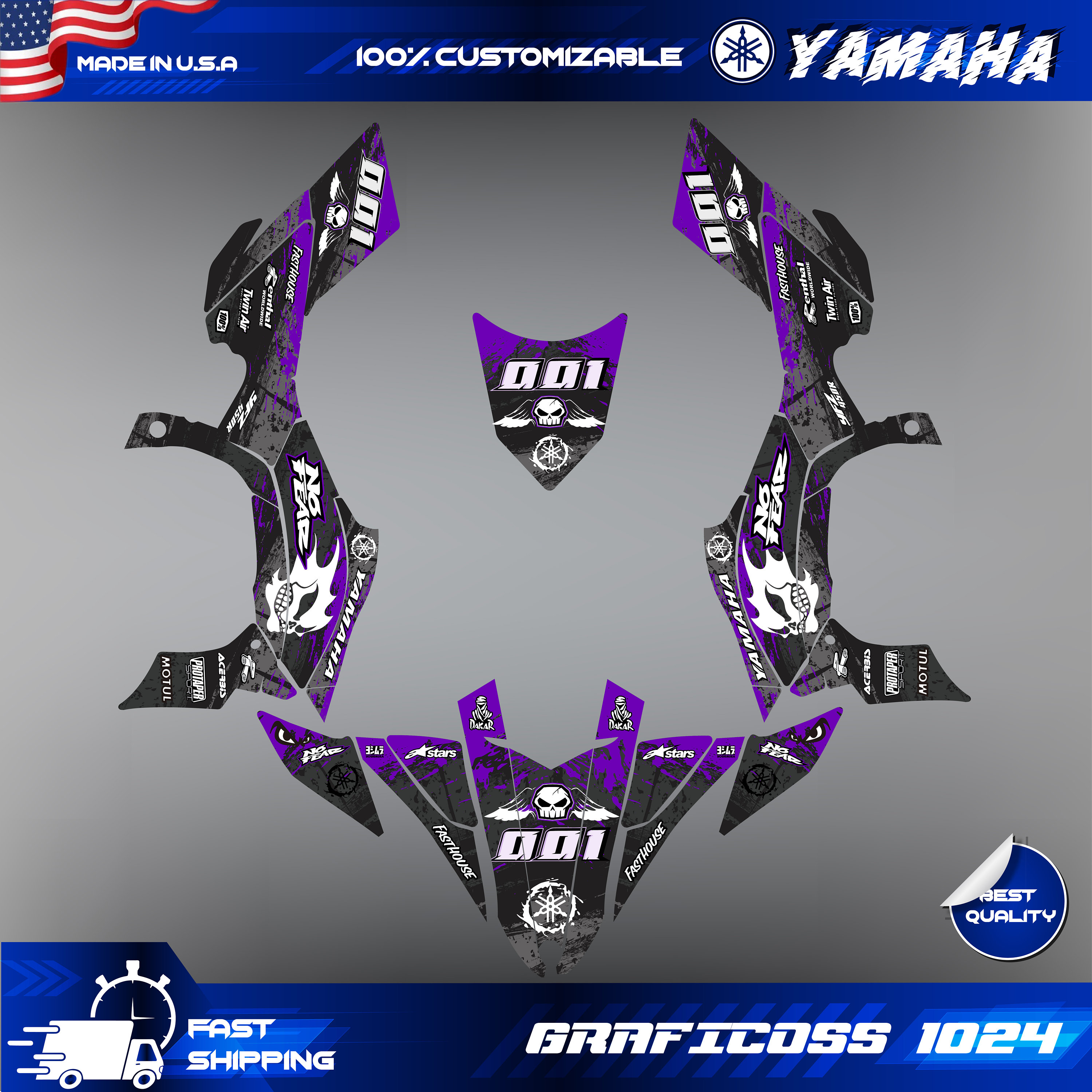 Jeu De Rayons Compatibles YAMAHA YZ 450 F (CJ15) 2010-2013, Couleur Argent, Marque HAAN WHEELS
