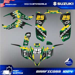 LTZ 400 Suzuki Wrap Graphics Stickers Kit Decals atv quad 2003 2004 2005 2006 2007 2008 KFX 400