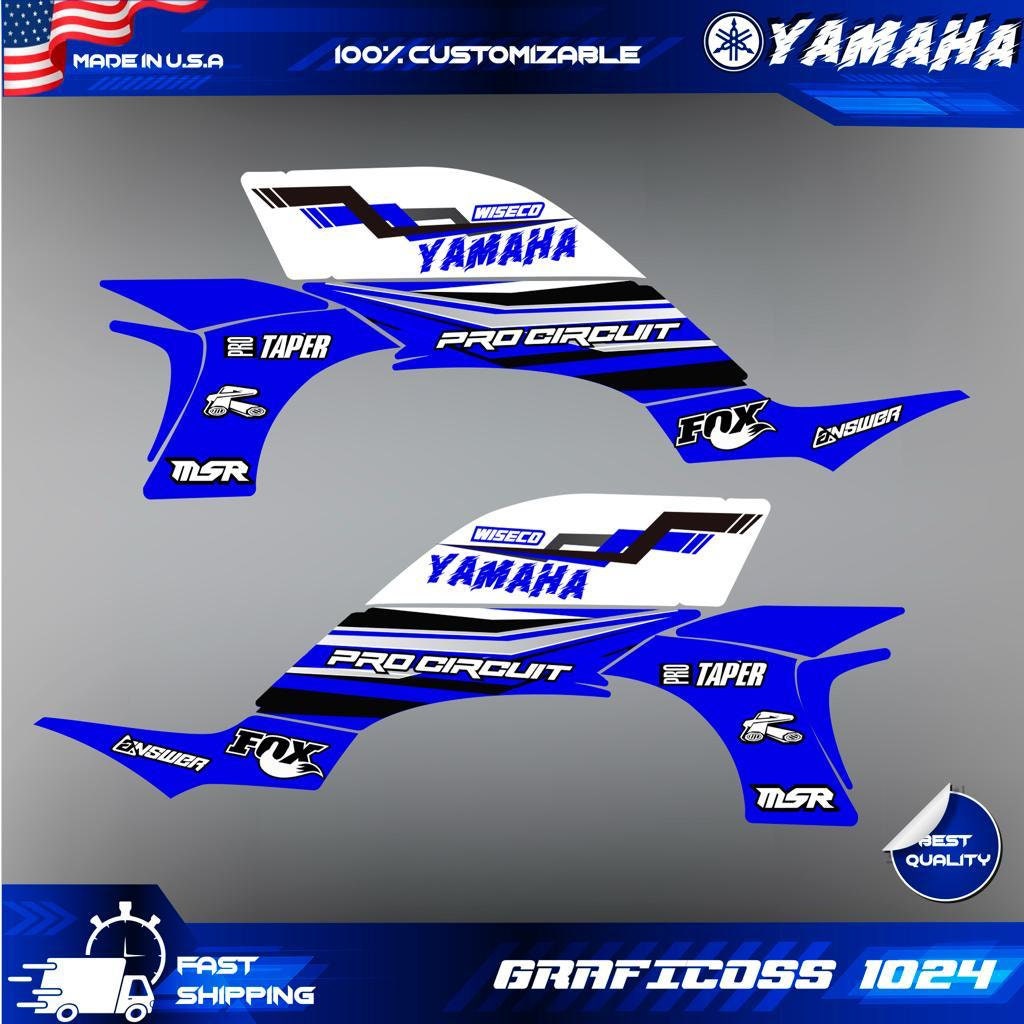 Kit De Décalcomanies Autocollants Pour Yamaha YFZ 450 (2003 à 2008) - Design Personnalisé
