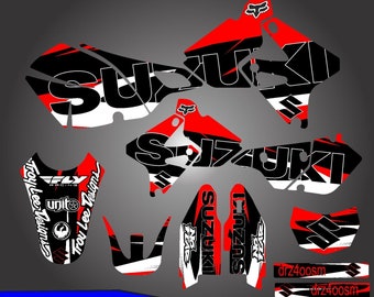 Suzuki DRZ400SM drz400s 400 Kit Graphics Decals Stickers 2000 2001 2002 2003 2004 2005 2006 2007 2008 2009 2022 Stickers| Motocross- Graphic