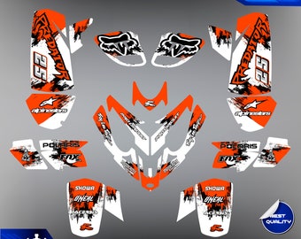 Polaris Predator 500 graphics full decals stickers kit atv