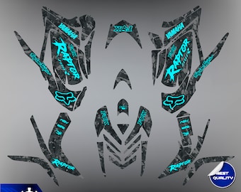 Kit Graphique Complet Pour Yamaha Raptor 700 (2006 à 2012) - Autocollants Custom