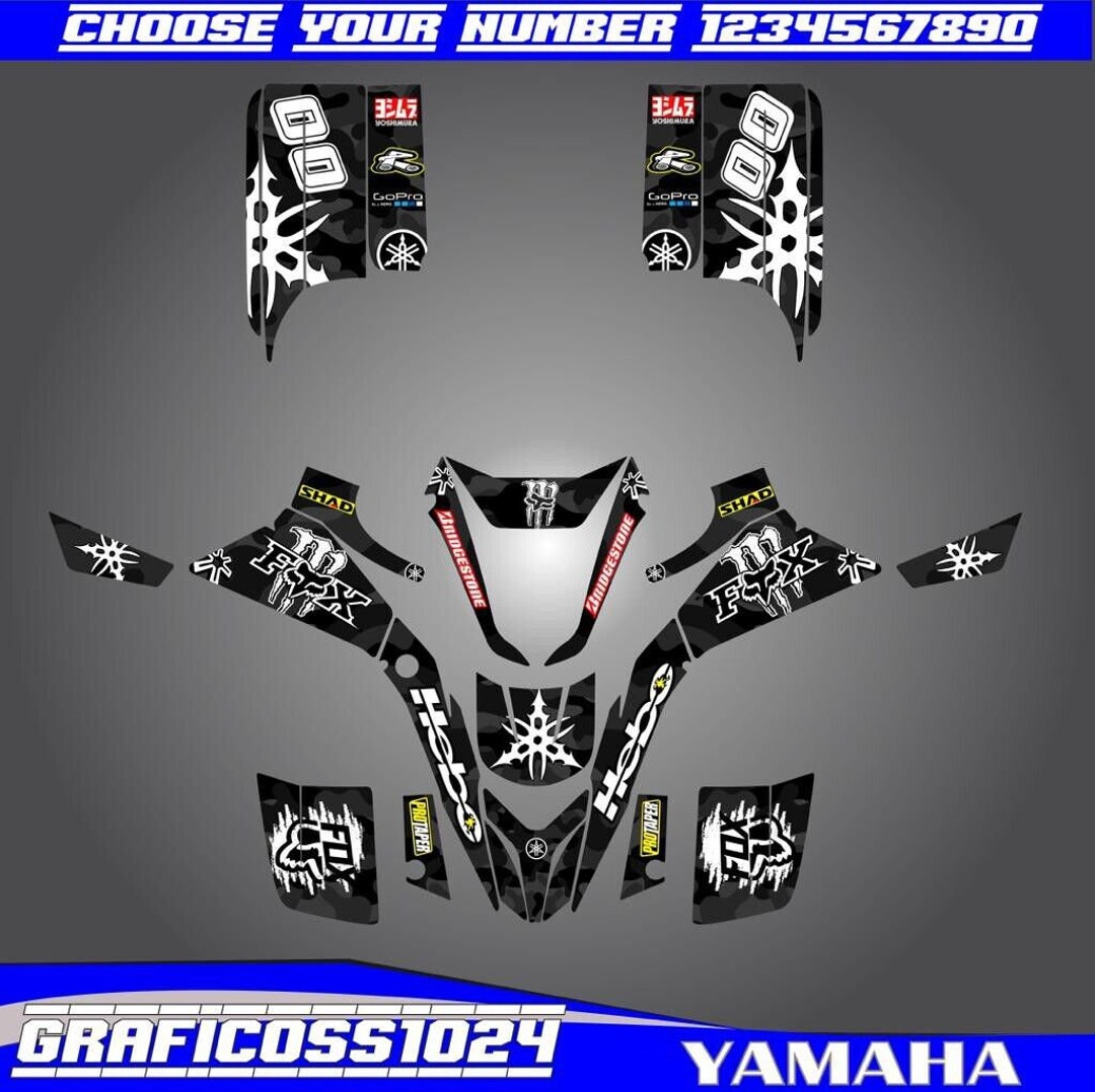 Blaster Graphics Kit Yamaha BLASTER YFS200ATV Quad Graphics Full Kit | ATV Quad Vinyl Decals ...