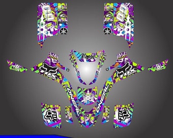 Yamaha Blaster YFS200ATV Quad Graphics Full Kit | ATV Quad Vinyl Decals | Yamaha Graphics | Motocross Gifts | Dirt Bike Decals Stickers