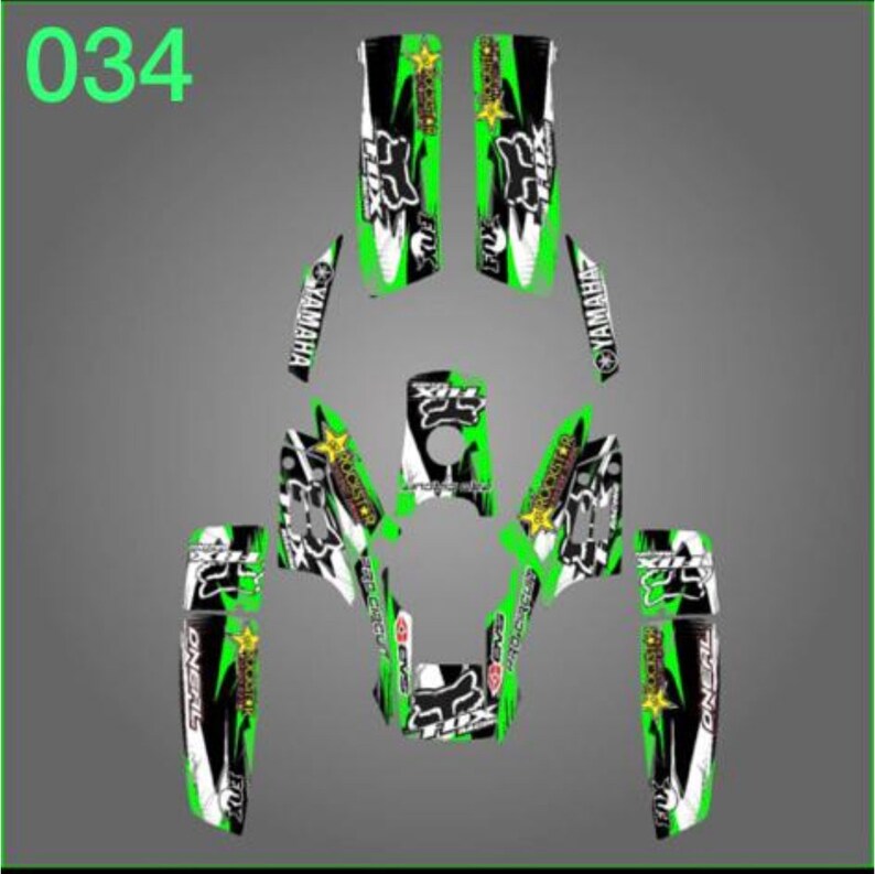 Yamaha Warrior 350 Full Graphics Kit Yamaha Warrior 350 Etsy