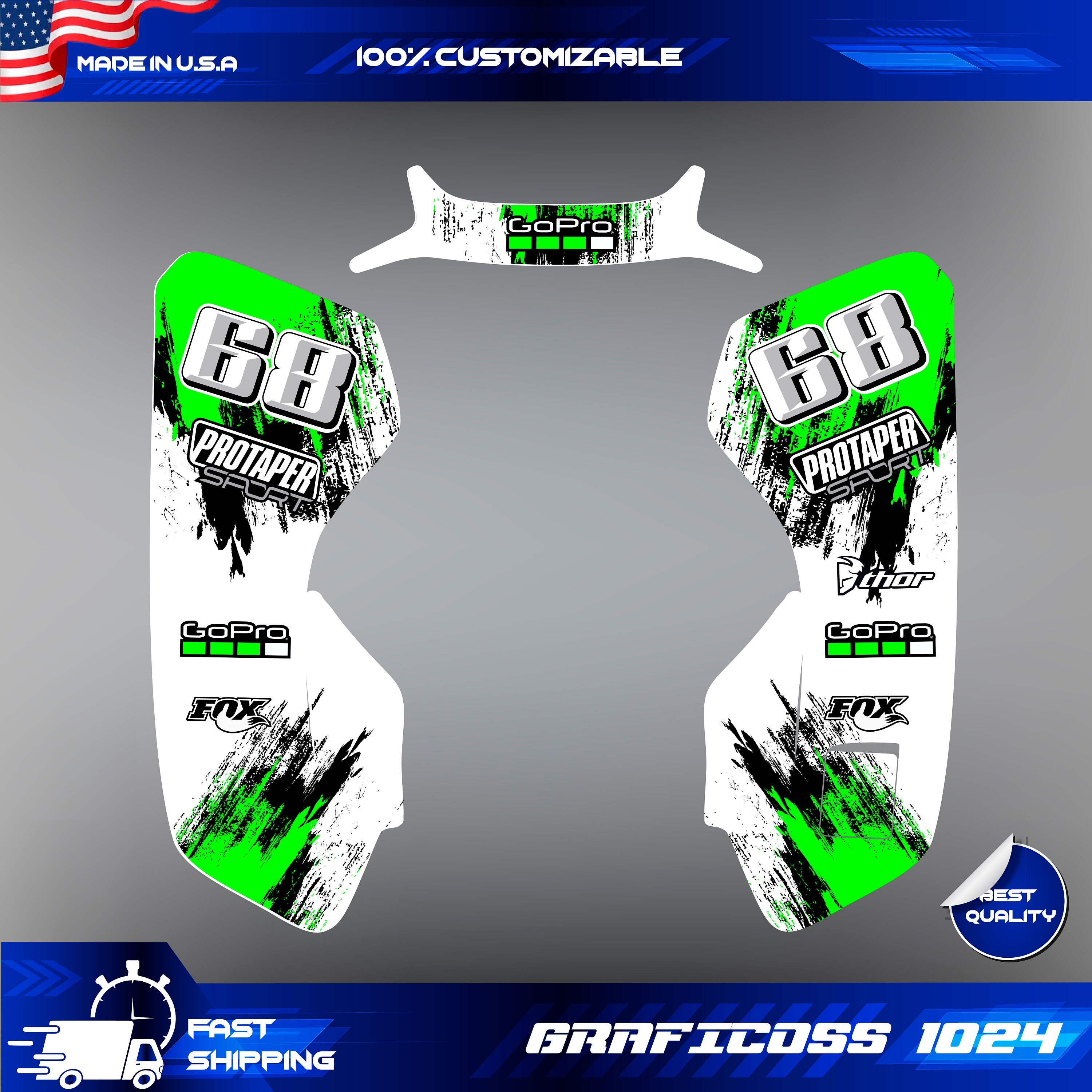 Kawasaki KFX 400 2003-2008 Graphics Kit Ltz 400 Suzuki Wrap
