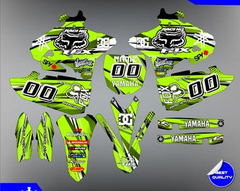 Fits Yamaha YZ 125 250 MX Motocross 2015 2016 2017 2018 2019 2021 graphic kit| Motocross Graphics | Dirt Bike Decals Graphics
