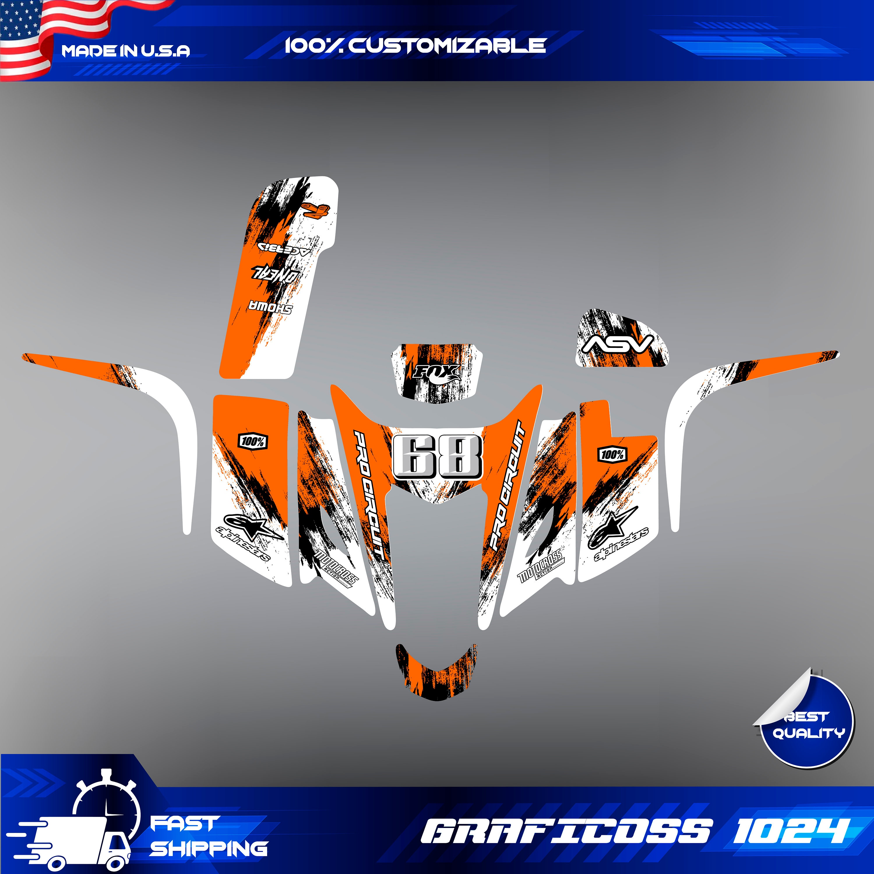 Kawasaki KFX 400 2003-2008 Graphics Kit Ltz 400 Suzuki Wrap