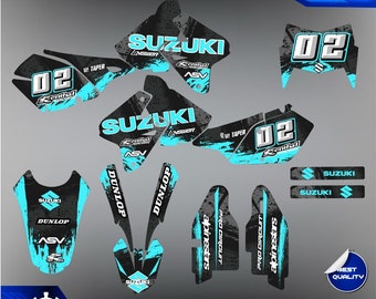 Suzuki DRZ400SM drz400s 400 DRZ400SE Kit Graphics Decals Stickers 2000 2001 2002 2003 2004 2005 2006 2007 2008 2009 to 2022