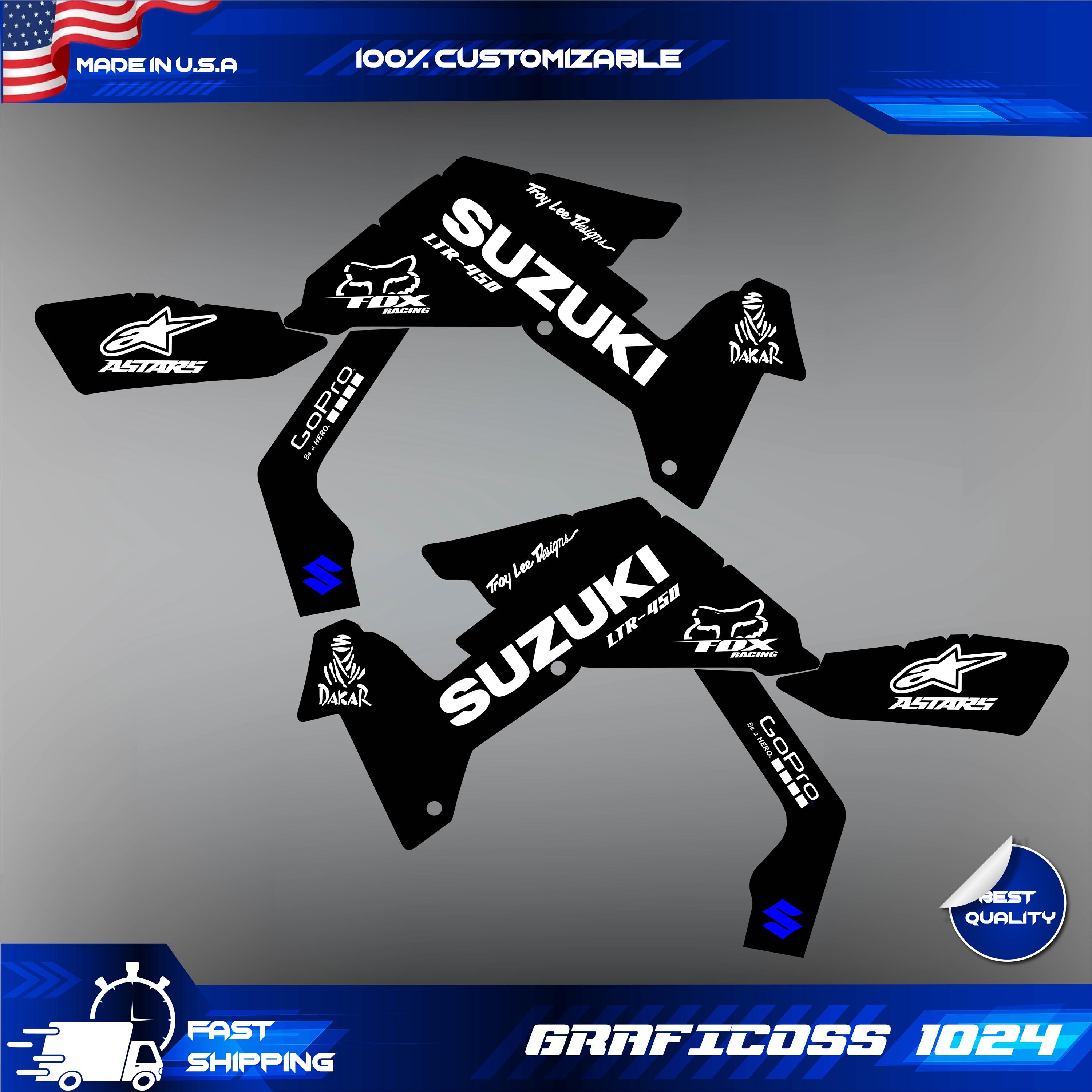 Kit Autocollants Décalcomanies Pour Suzuki LTR 450 - Toutes Années 2006-2014 - Vinyl Glossy
