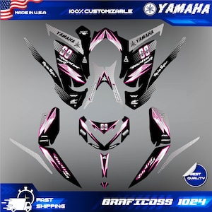 Yamaha Raptor 700 700R graphics kit 2013 2014 2017 to 2023 decals stickers atv | Motocross Vinyl Decals | Dirt Bike Graphics | Motocross