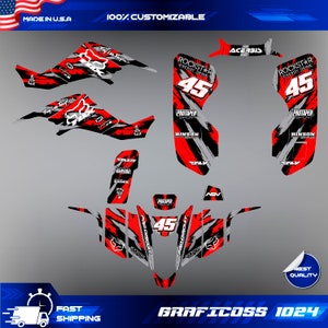 LTZ 400 Suzuki Wrap Graphics Stickers Kit Decals atv quad 2003 2004 2005 2006 2007 2008 KFX 400