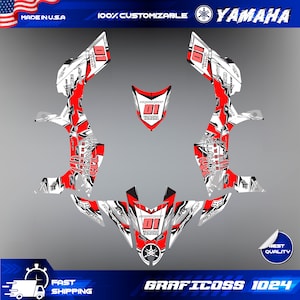 Yamaha YFZ 450R graphics kit 2009-2013 stickers decals kit 2010 2011 2012 2013