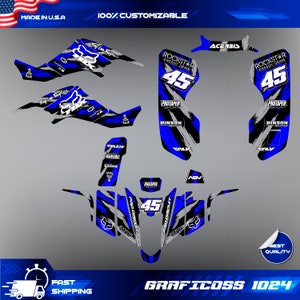 LTZ 400 Suzuki Wrap Graphics Stickers Kit Decals atv quad 2003 2004 2005 2006 2007 2008 KFX 400