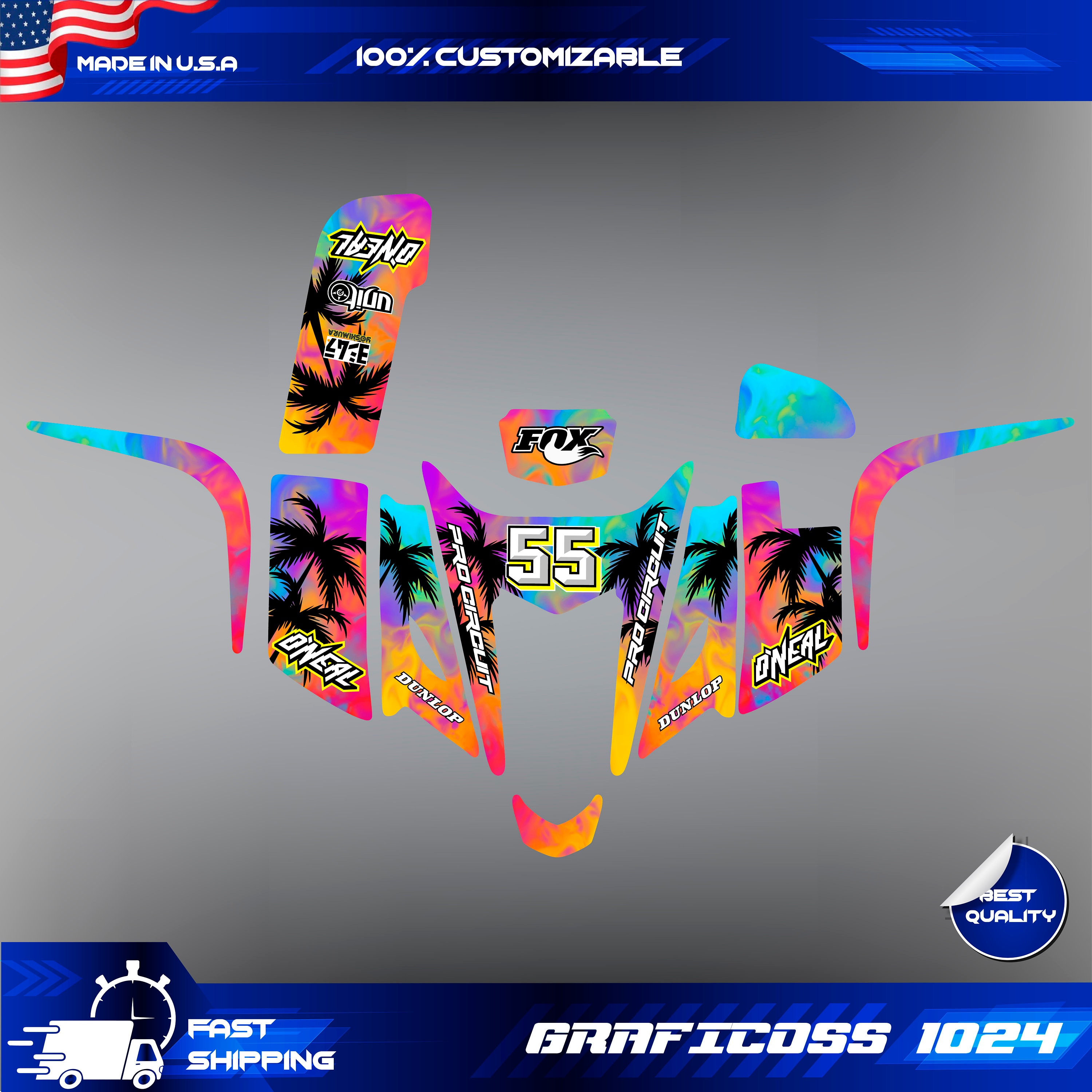 Kawasaki KFX 400 2003-2008 Graphics Kit Ltz 400 Suzuki Wrap