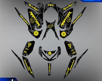 Yamaha Raptor 700 700R graphics kit 2013 2014 2017 to 2025 decals stickers - Customize - Decals - Motorcycle - Stickers - Yamaha - Graphic