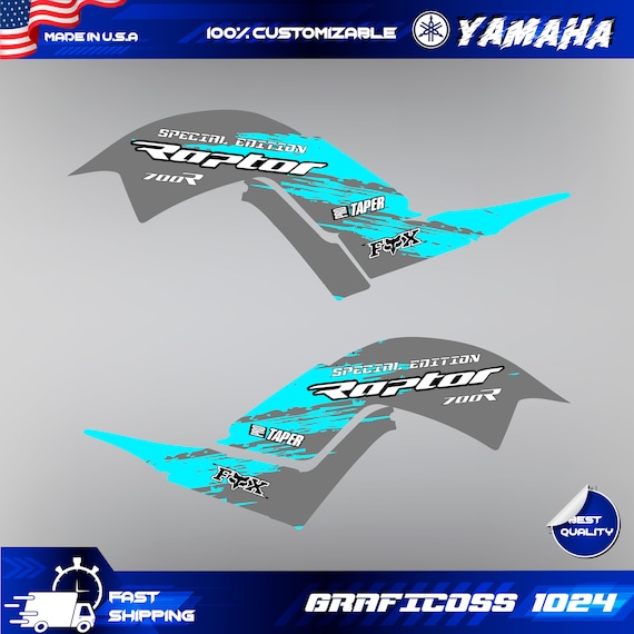 Kit Graphisme Yamaha Raptor 700 (2013 à 2023) - Décalcomanies Adhésives Multicolores - Personnalisation ATV