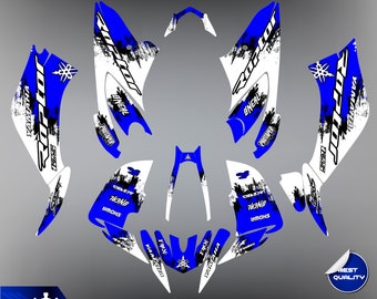 Yamaha raptor 125 Graphic kit ATV Graphics Decals Kit all years