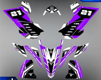 yamaha yfz 450r yfz450 2009 2010 2011 2012 2013 decals graphics stickers kit | Dirt Bike Vinyl Decals | Yamaha Graphic Decals Kit