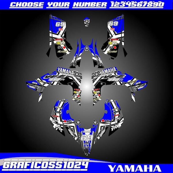 Yamaha YFZ450R ATV Decals Stickers | Yamaha YFZ450R Full Graphics Kit 2014 - 2022 | Sport ATV Decals Graphics | Dirt Bike Graphics Kit Gift