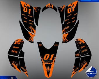 Fits YAMAHA YFZ450 yfz 2003 2004 2005 2006 2007 2008 graphic kit decals kit YFZ