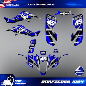 Kawasaki KFX 400 2003-2008 Graphics Kit Ltz 400 Suzuki Wrap Graphics
