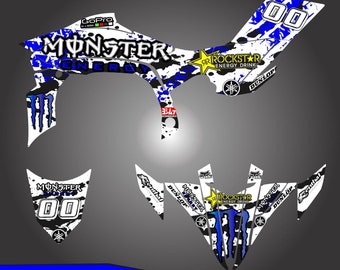 YAMAHA YFZ450R 2009 2010 2011 2012 2013 QUAD, ATV Graphics Decals, Stickers