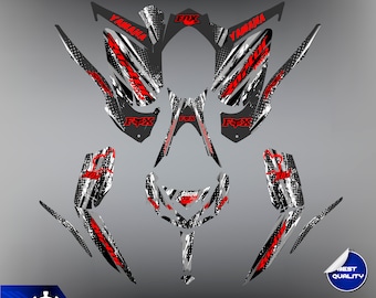 Yamaha Raptor 700 700R graphics kit 2013 2014 2017 to 2025 decals stickers - Customize - Decals - Motorcycle - Stickers - Yamaha - Graphic