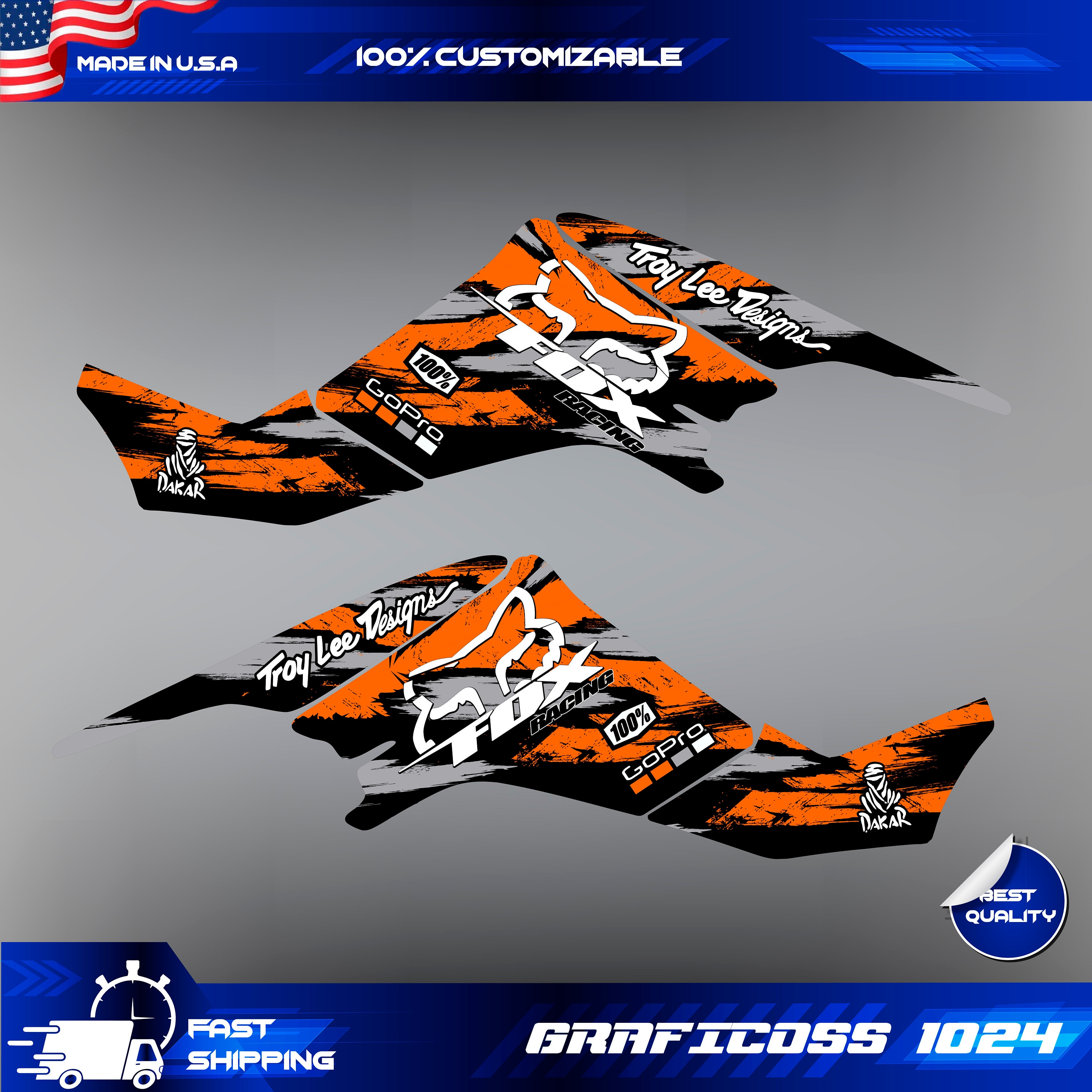 Kawasaki KFX 400 2003-2008 Graphics Kit Ltz 400 Suzuki Wrap